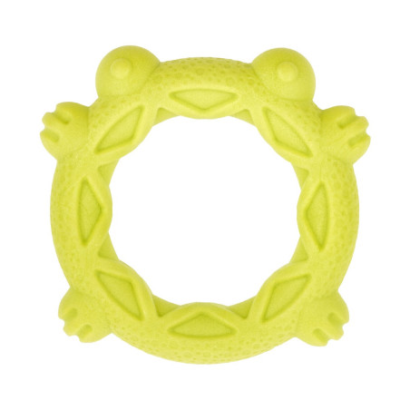 АnimАll GrizZzly Мотиваційна іграшка Кільце-Жабка S, зелена, (12,8х12,8х2,2 см)