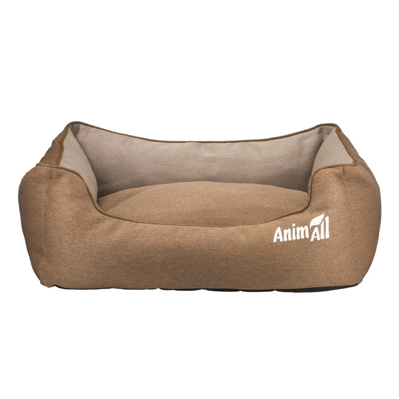 Лежанка AnimAll Gama L Gold Brown для собак і котів, золотисто-коричнева, 65×51×18 см