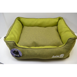 Лежанка AnimAll Anna L Salad для собак і котів, салатова, 65×51×18 см