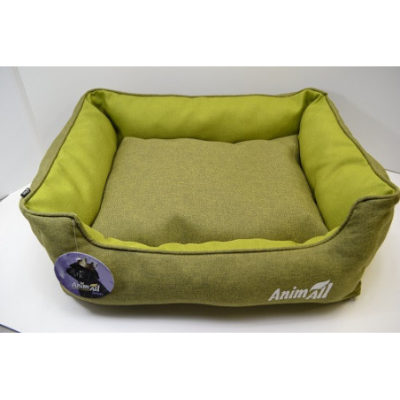 Лежанка AnimAll Anna L Salad для собак і котів, салатова, 65×51×18 см