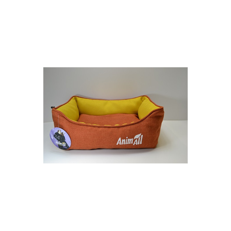Лежанка AnimAll Anna S Orange для собак і котів, помаранчева, 45×35×16 см