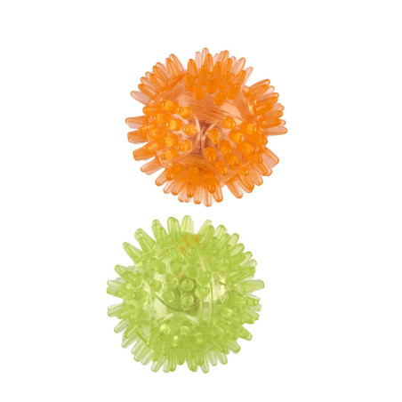 AnimAll CrazZzy Іграшка колючі м'ячики для котів, d-50 мм, колір помаранчевий/зелений