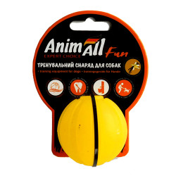 Іграшка AnimAll Fun тренувальний м'яч для собак, 5 см, жовта