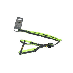 Набір шлея та повідець AnimAll Denim, зелений 1×120 см/1×28-38 см