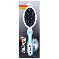 Гребінець-щітка 2 в 1 AnimAll Groom, блакитна