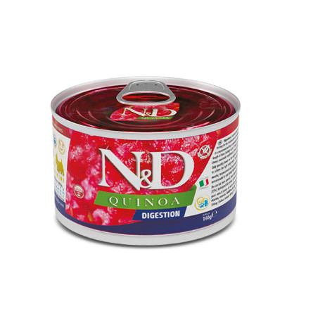 Вологий корм для собак Farmina  N&D Quinoa DIGESTION, LAMB & FENNEL ADULT MINI дієт. харчування у разі порушень травлення з ягня