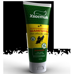 Хвостик ТМ шампунь протипаразитарний д/котів та собак (діазінон, з ароматом скошеної трави), 100 мл