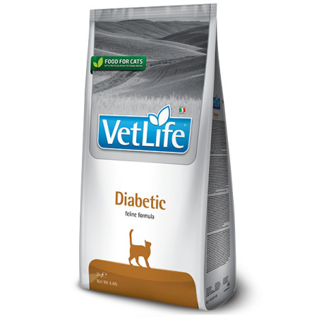 Сухий лікувальний корм для котів Farmina Vet Life Diabetic дієт. харчування, для контролю рівня глюкози в крові при цукровому ді