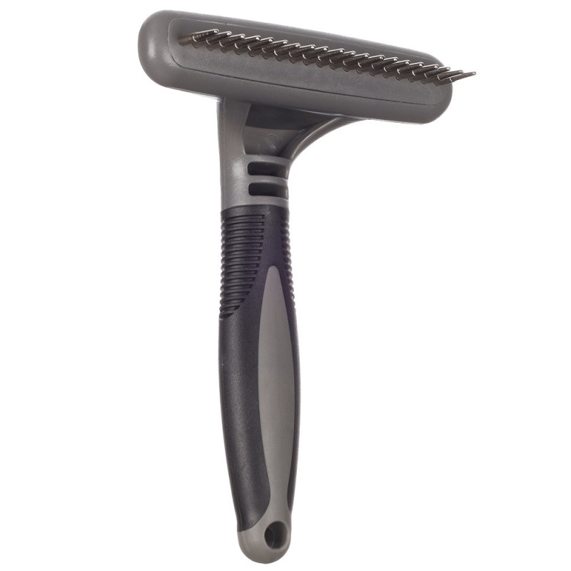 Flamingo 517719 Граблі для вичісування підшорстку з кргулими зубчиками для собак, зубів 24шт|17,5х11,5см