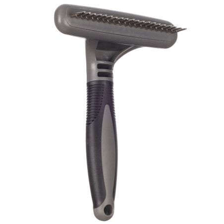 Flamingo 517719 Граблі для вичісування підшорстку з кргулими зубчиками для собак, зубів 24шт|17,5х11,5см