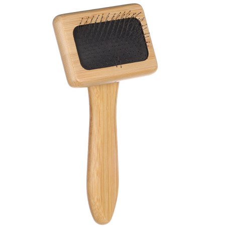 Flamingo 522387 Щітка-пуходерка BAMBOO для собак, S|15,3Х6,8см