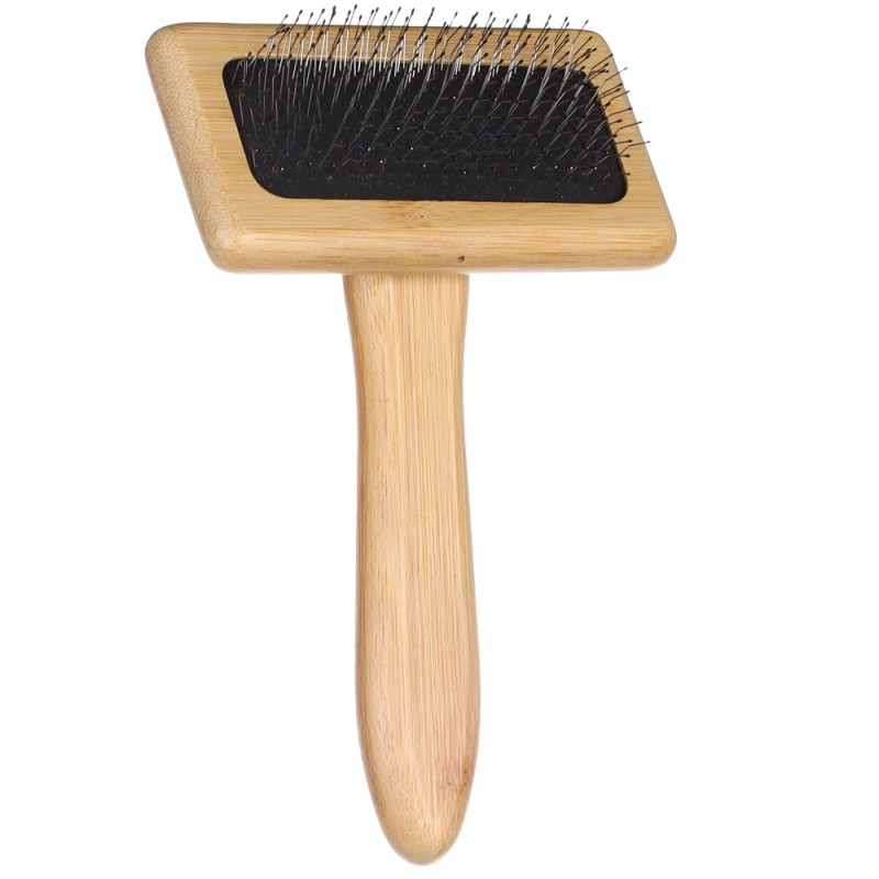 Flamingo 522388 Щітка-пуходерка BAMBOO для собак, M|15,3Х9,5см