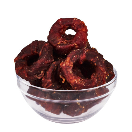 Ласощі AnimAll Snack гарбузові кільця з філе качки для собак, 500 г