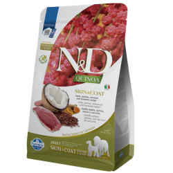 Сухий корм для собак Farmina N&D Quinoa Skin&Coat ADULT MEDIUM & MAX дієт. харчування, при харчовій алергії з качкою, кіноа, кок