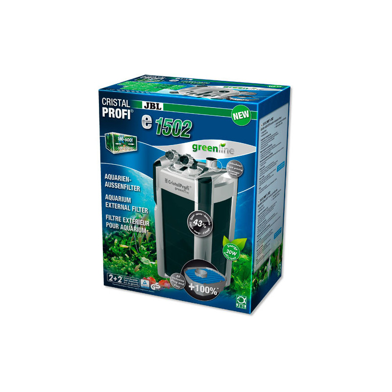 Зовнішній фільтр JBL CristalProfi e1502 greenline для акваріумів 200-700 л