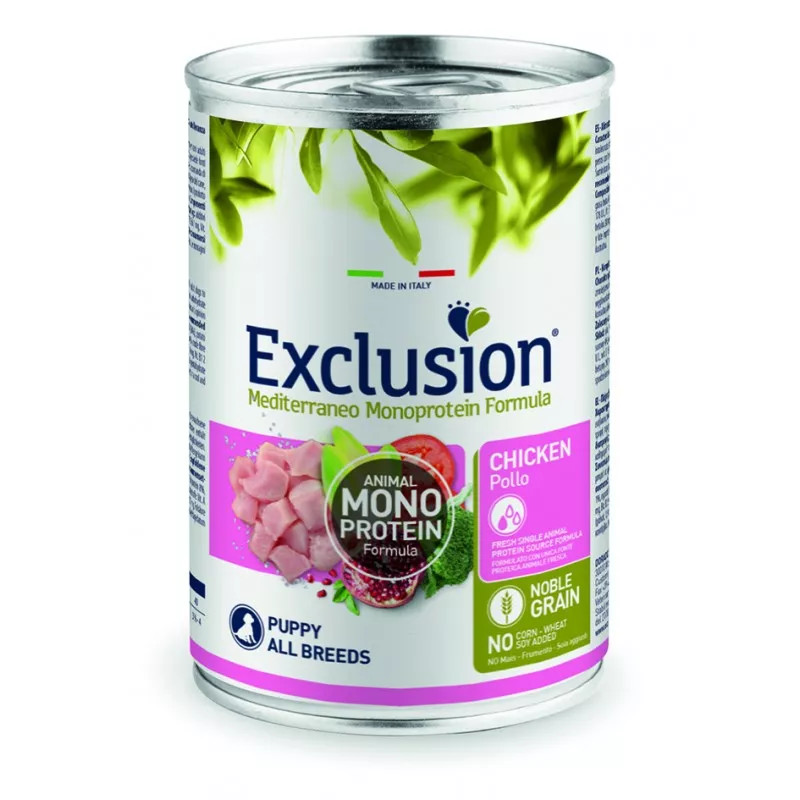 Exclusion Puppy Chicken 400 г - Консерви для Цуценят до 12 місяців з Куркою