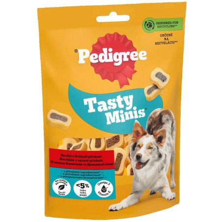 Pedigree Tasty Minis Ласощі для собак яловичина та домашня птиця 155 г