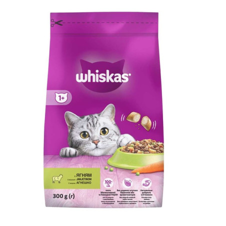 Whiskas Сухий корм для котів з ягням 300 г