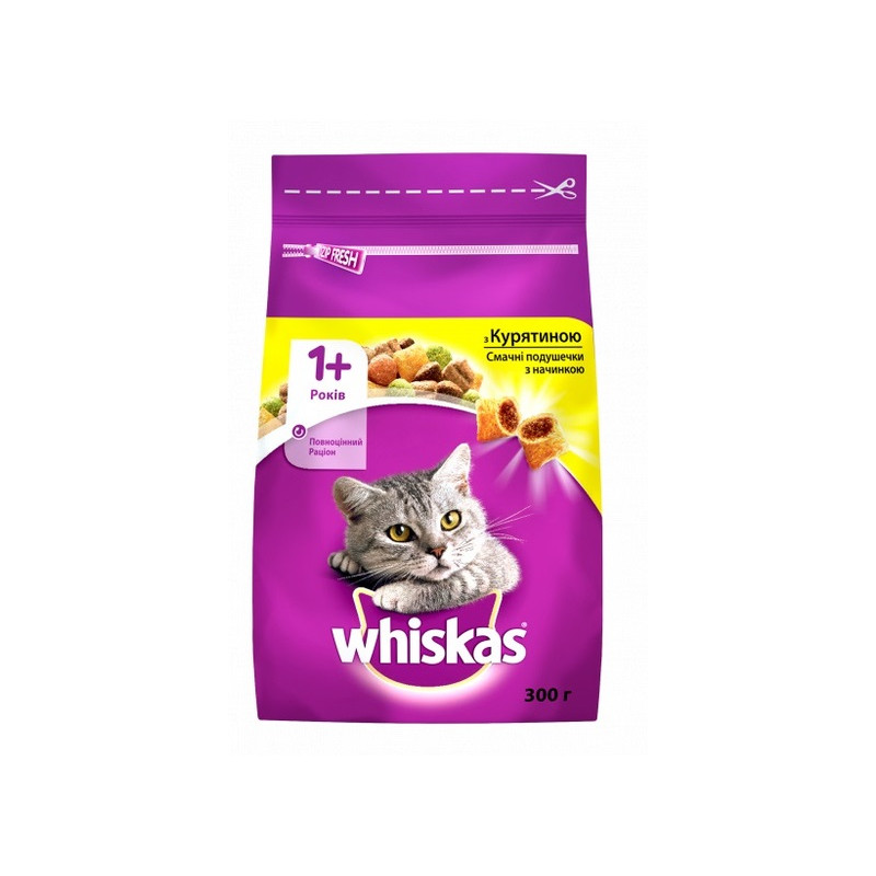 Whiskas Сухий корм для котів з куркою 300 г