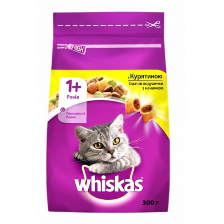 Whiskas Сухий корм для котів з куркою 300 г