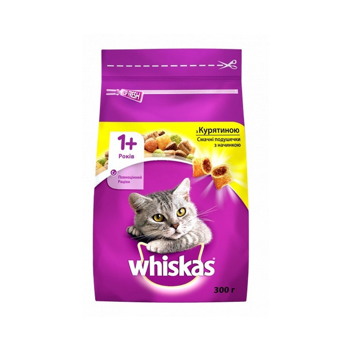 Whiskas Сухий корм для котів з куркою 300 г