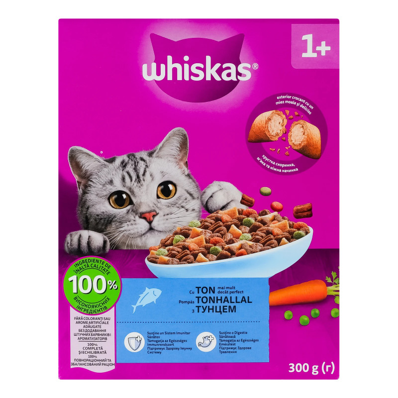 Whiskas сухий корм для котів З тунцем 300г