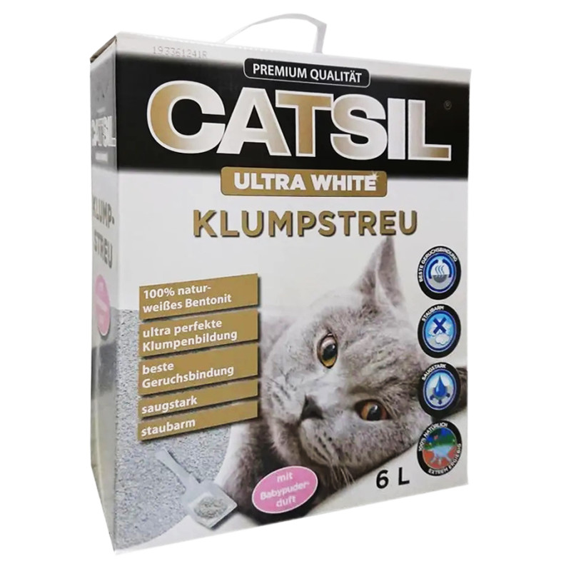 Бентонітовий наповнювач Ultra White Дитяча присипка 6 л