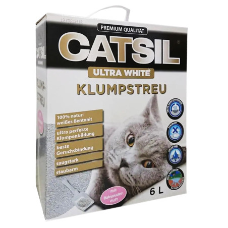 Бентонітовий наповнювач Ultra White Дитяча присипка 6 л