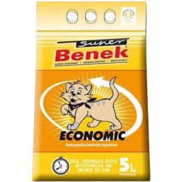 Гігієнічний наповнювач для котячих туалетів Super Benek Economic 5 л