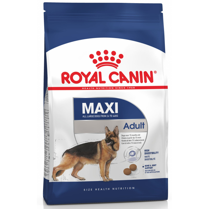Купуйте Сухий Корм Royal Canin Maxi Adult 4 кг для Великих Порід – Оптимальне Харчування