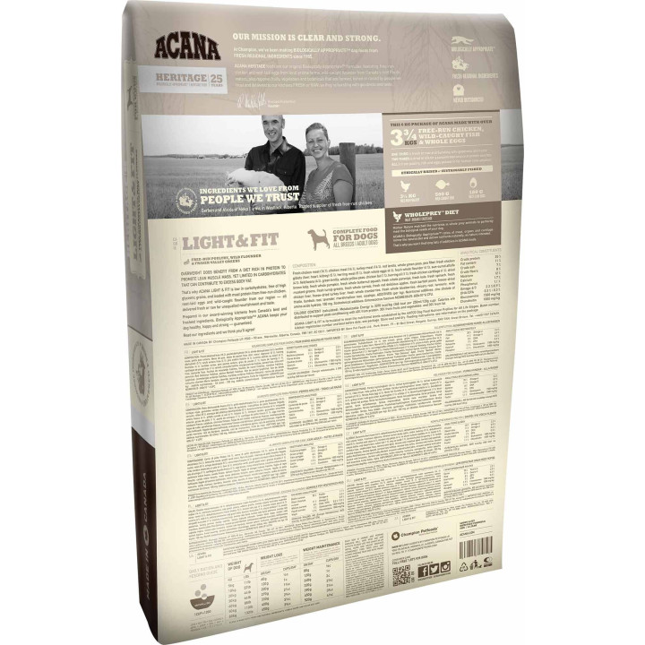 Acana Light And Fit Для Дорослих Собак З Надмірною Вагою 2 кг