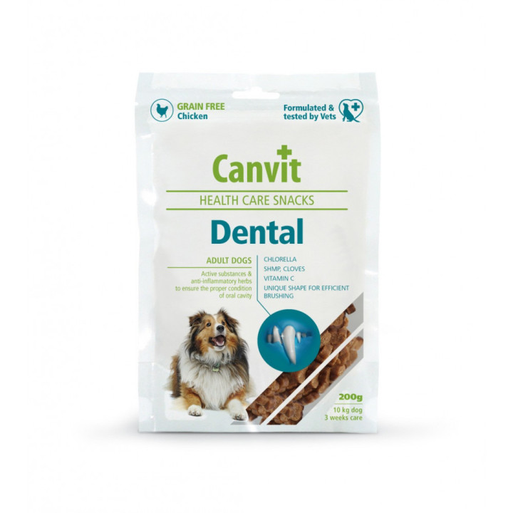 Canvit Dental 200 г - Ласощі для Собак - Чисті зуби та запах