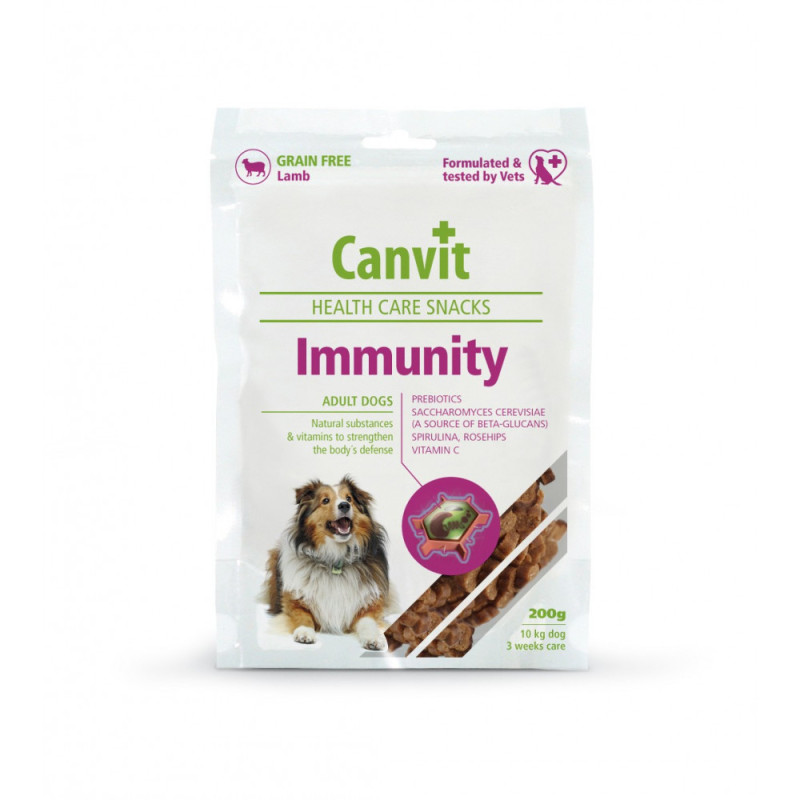 Cancit Immunity 200 г - Напіввологі функціональні ласощі з ягням для собак