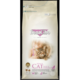 Купити корм BONACIBO ADULT CAT LIGHT & STERILISED з доставкою по Україні 5 кг