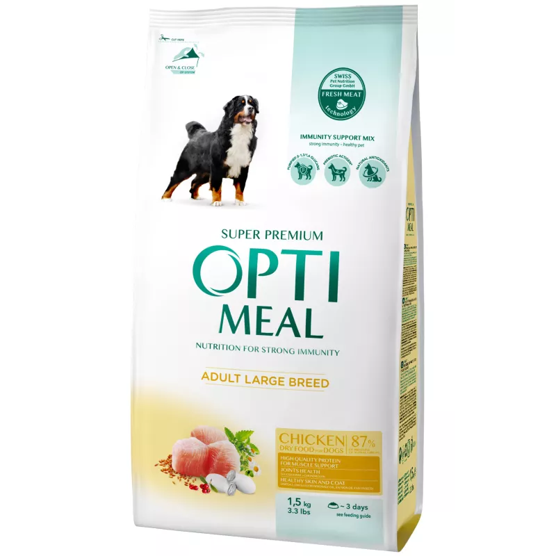 OPTIMEAL: Сухий корм для дорослих собак великих порід 1.5 кг
