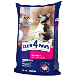 CLUB 4 PAWS Преміум Для Цуценят Всіх Порід З Високим Вмістом Курки 14 кг - купити в Україні