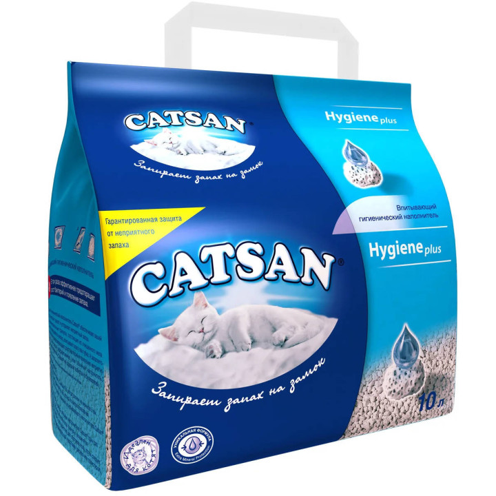 Catsan Hygiene plus 5 л | Поглинаючий наповнювач для кішок та котів