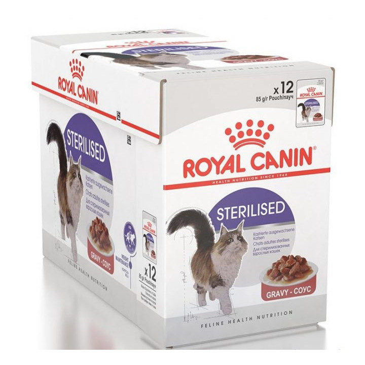 Купити вологий корм 12 шт Royal Canin Sterilised Gravy для стерилізованих котів