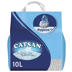 Catsan Hygiene plus 10 л | Поглинаючий наповнювач для кішок та котів