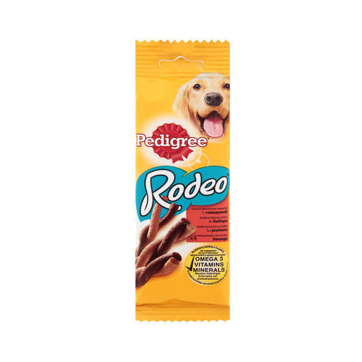 Pedigree Rodeo з яловичиною | Жувальні ласощі для собак | Доставка по Україні