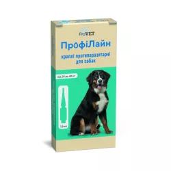 Краплі На Холку Профілайн До 20 - 40 кг Для Собак (Інсектоакарицид) 4 Піпетки По 3 Мл