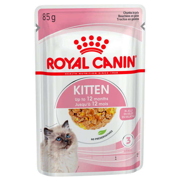 Royal Canin Kitten Instinctive In Jelly 0.085 кг | Консервований корм в желе для кошенят