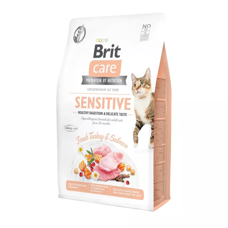 Сухий Корм Для Вибагливих Котів З Чутливим Травленням Cat Gf Sensitive Hdigestion & Delicate Taste 2 кг