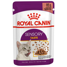 Royal Canin Sensory Taste Chunks In Gravy 0.085 кг | Вологий корм в соусі для котів вибагливих до смаку