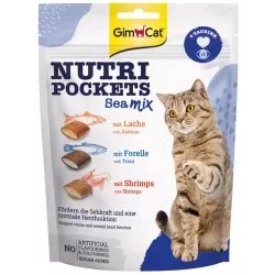 GimCat Nutri Pockets Морський Мікс вітамінні ласощі для котів