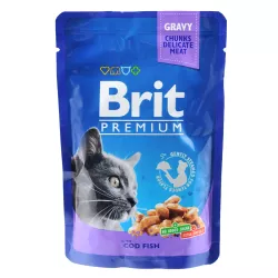 Корм Brit Premium Консервований Для Котів Бріт Преміум З Тріскою 100г Арт.100272/506002