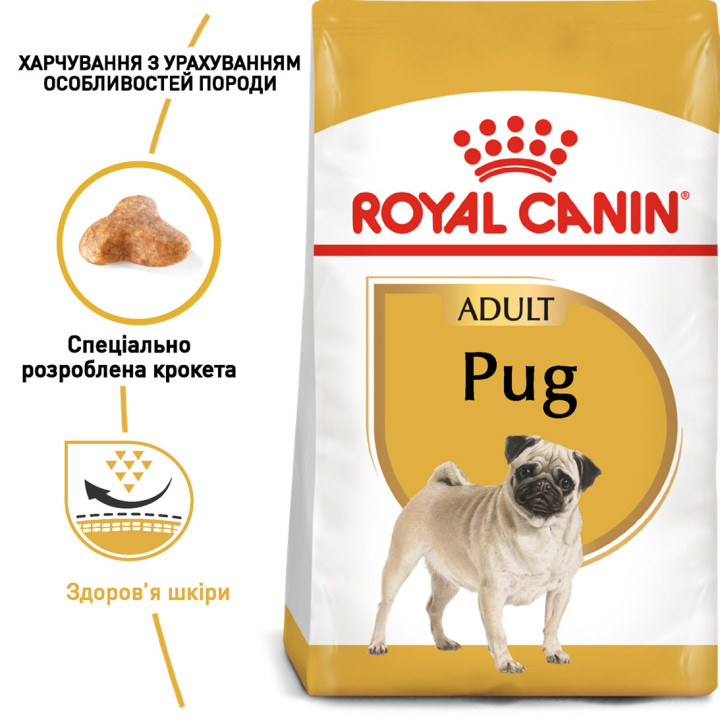 Royal Canin сухий корм для дорослих мопсів від 10 міс 3 кг