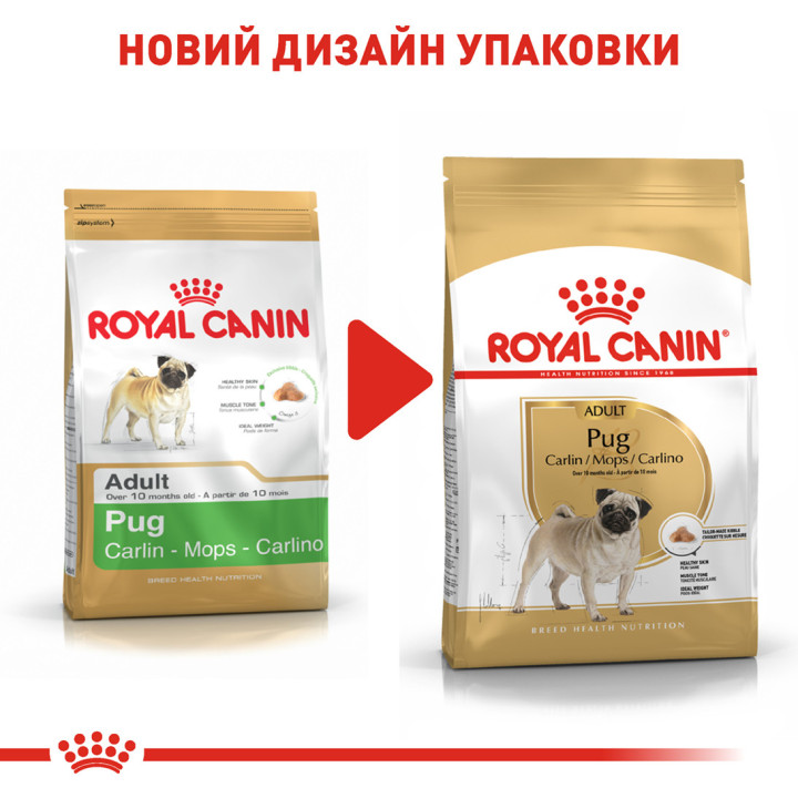 Royal Canin сухий корм для дорослих мопсів від 10 міс 3 кг