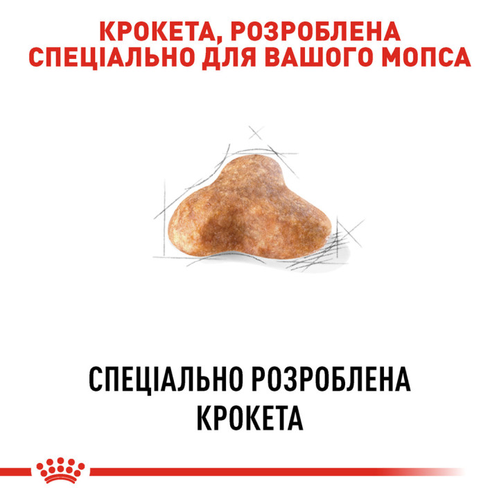 Royal Canin сухий корм для дорослих мопсів від 10 міс 1,5 кг