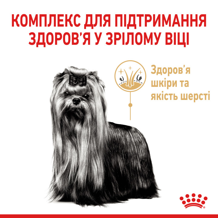 Yorkshire Terrier 8+ Сухий Корм Для Собак Старше 8 Років Йоркширський Тер'єр 1.5 кг